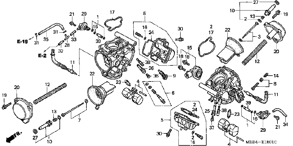 Jet Kits How to :: Carburetor Diagrams :: VTR1000F - CarbJetKits