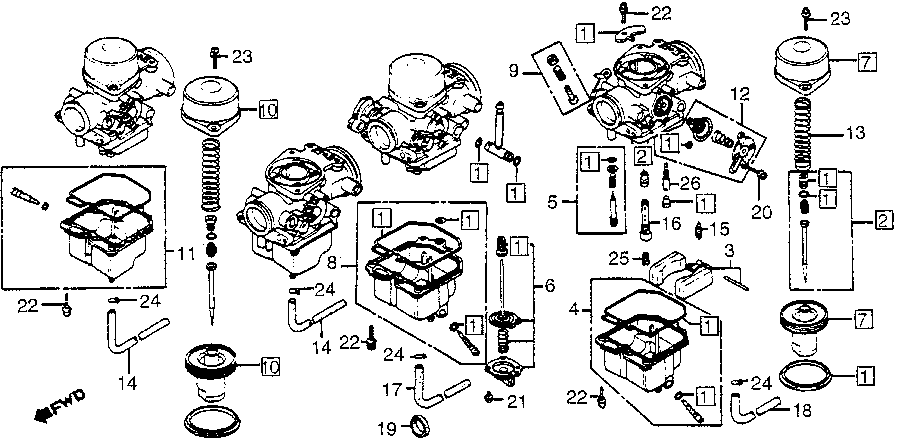 2003 Honda Shadow Spirit 750 Carburetor Diagram