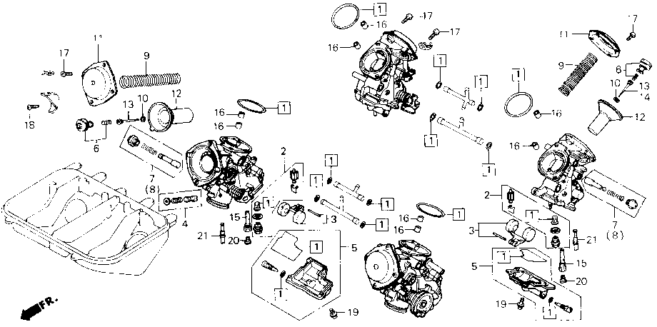Jet Kits How To    Carburetor Diagrams    Honda Vfr700f2